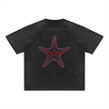 Unisex Mineral Wash Raw Edge T-Shirt