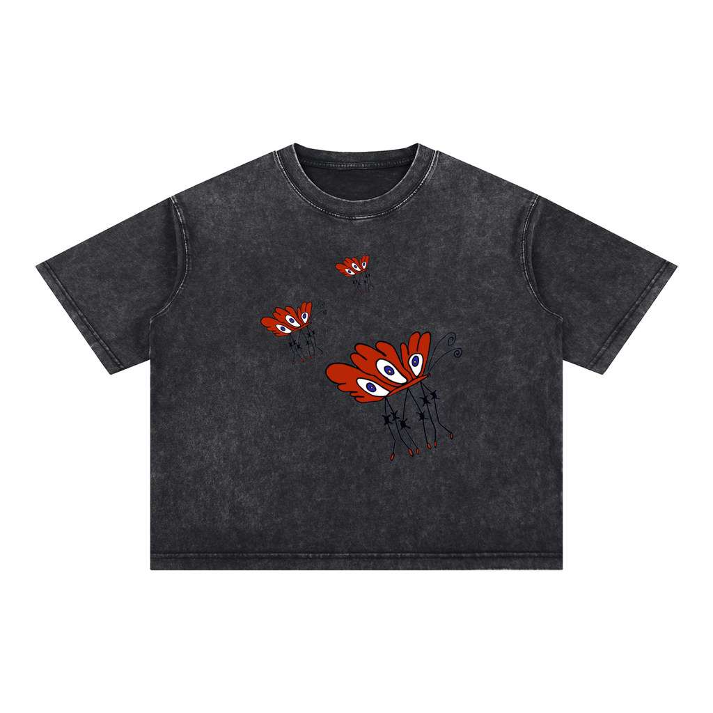 Mineral Wash Boxy Cotton T-Shirt